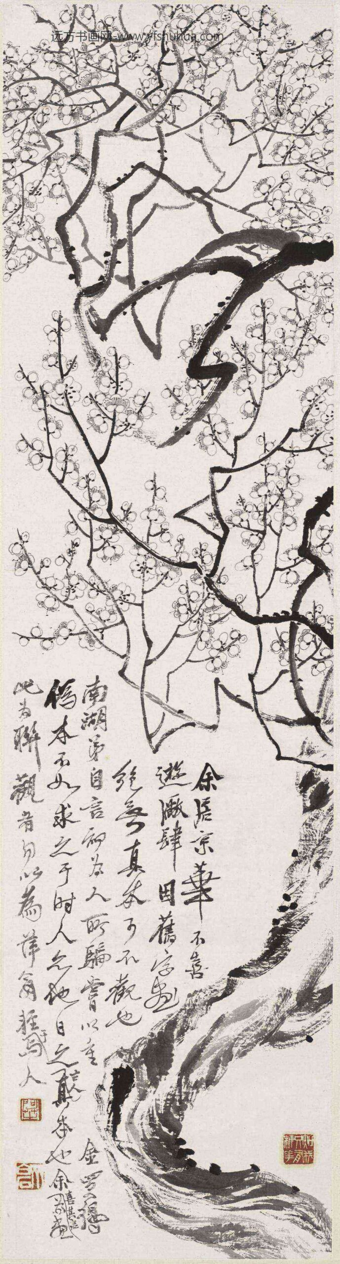 齐白石_梅花图轴-