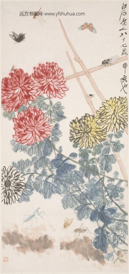 齐白石 菊花草虫图轴.jpg