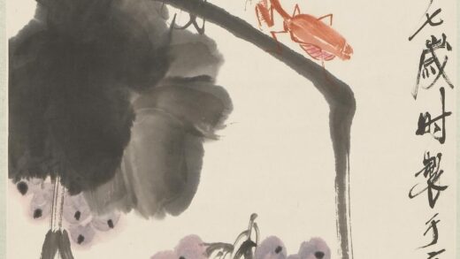 齐白石 葡萄螳螂图轴.jpg