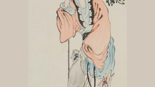 齐白石 黛玉葬花图轴.jpg