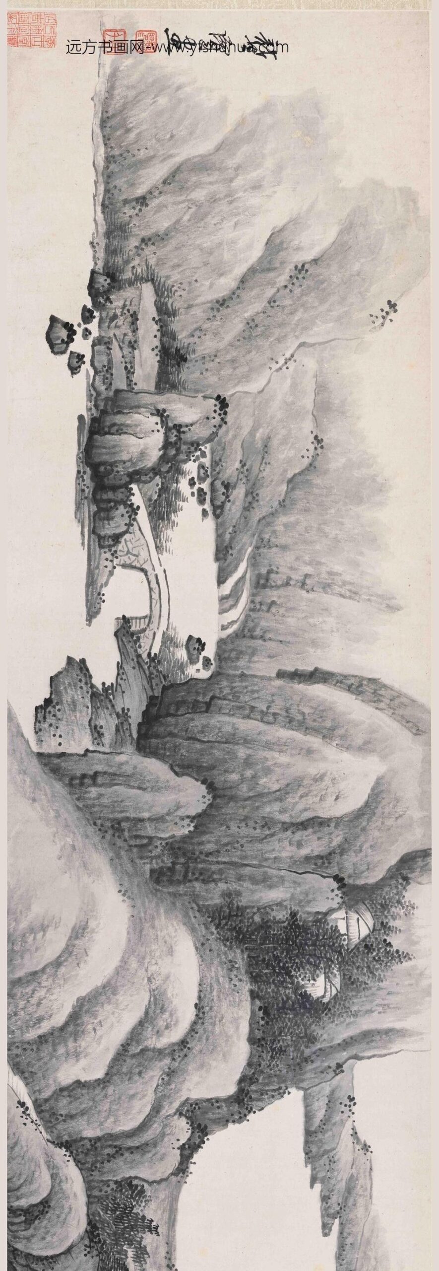 龚贤_书画合卷_