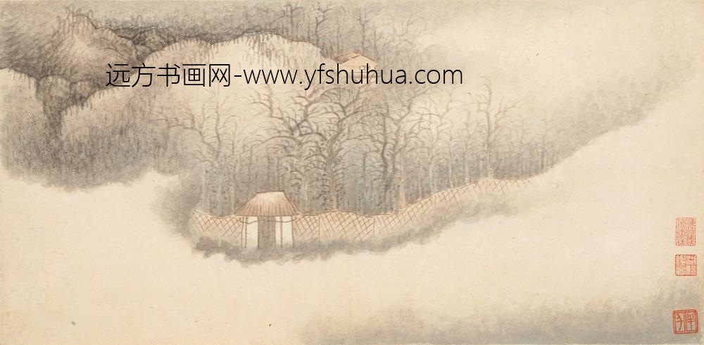 龚贤_山水八段图卷_