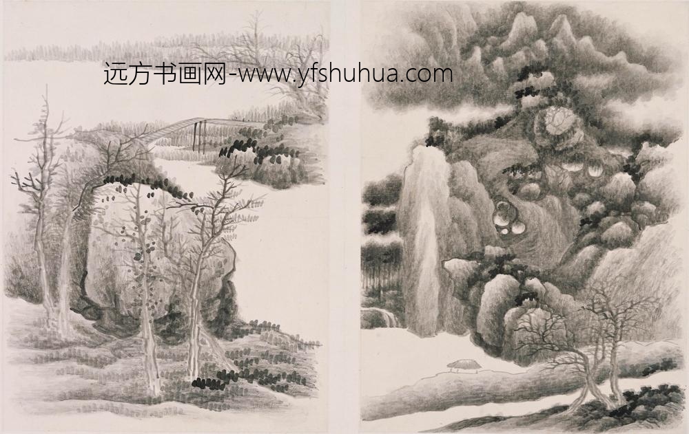 龚贤_山水图册_