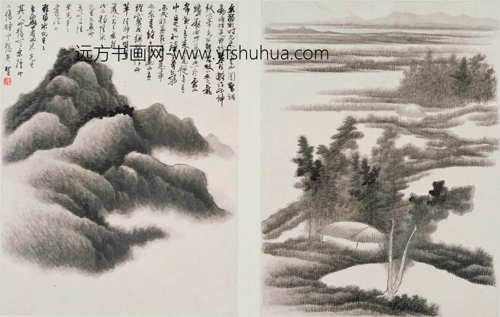 龚贤_山水图册_