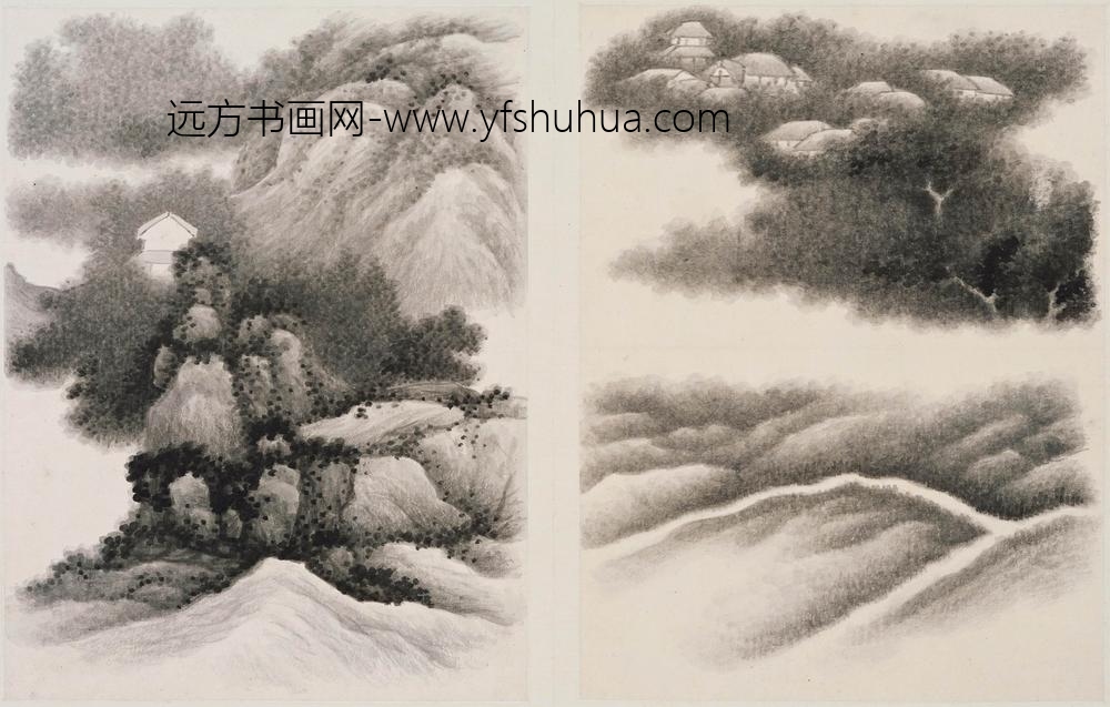 龚贤_山水图册_