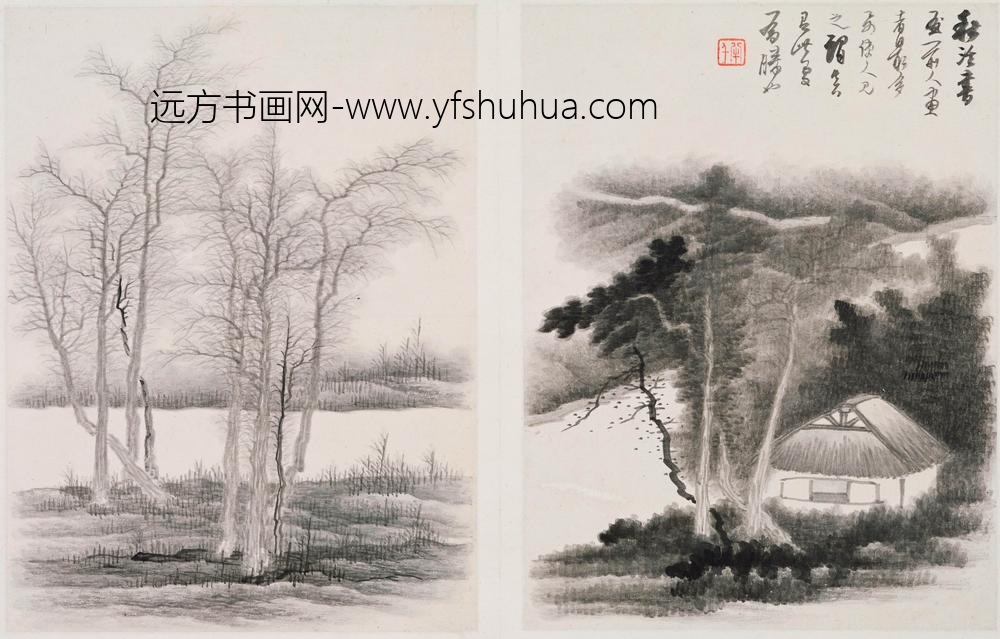 龚贤_山水图册_