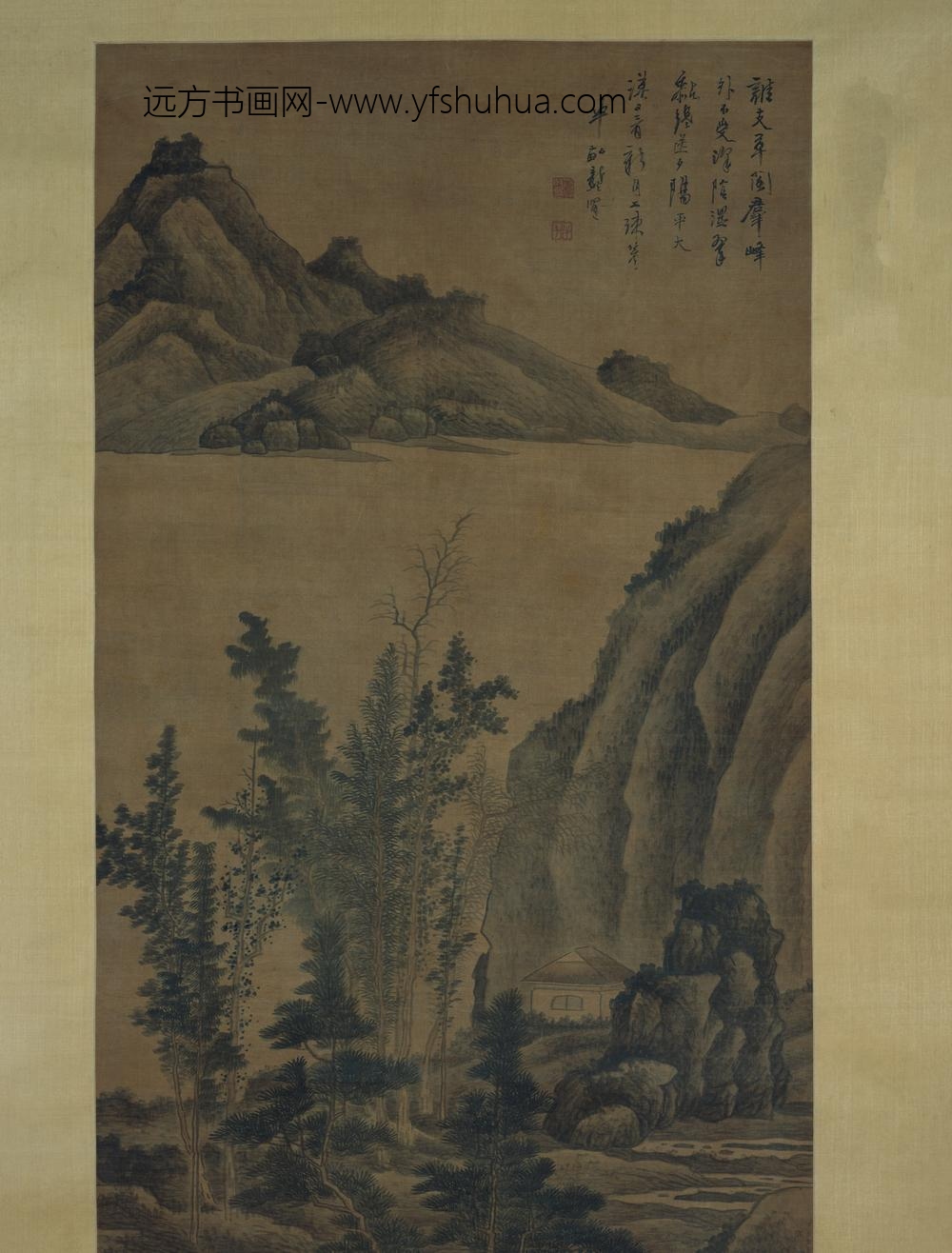 龚贤_草阁群峰图轴