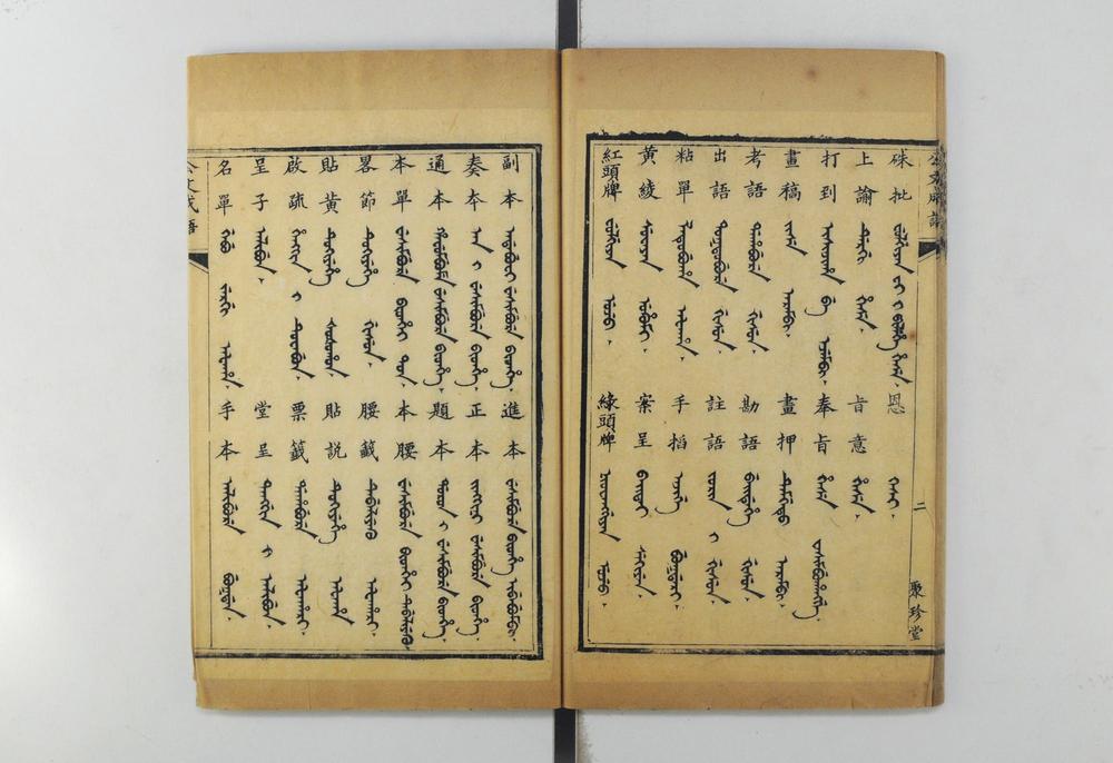 _清语摘钞四种官衔名目__