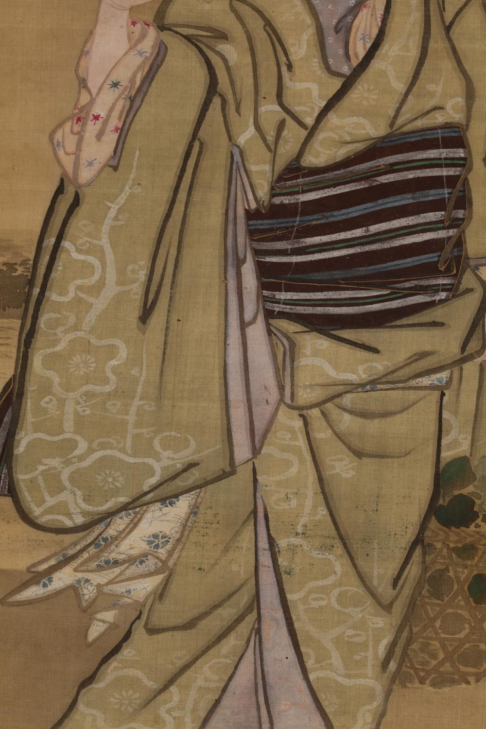 _松好斋半兵卫自笔美人画__