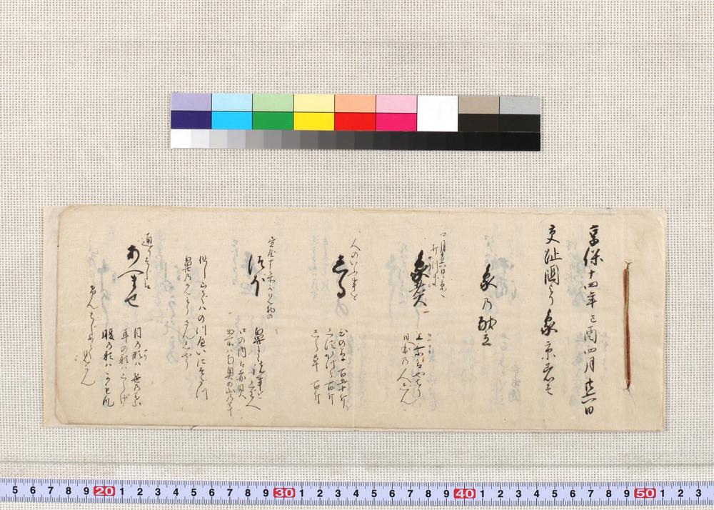 _享保十四己酉年四月交趾国象上京之次第记__