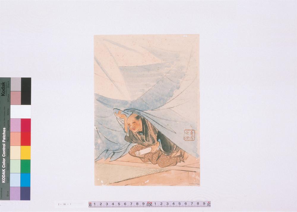 _二代长谷川贞信自笔芝居绘__