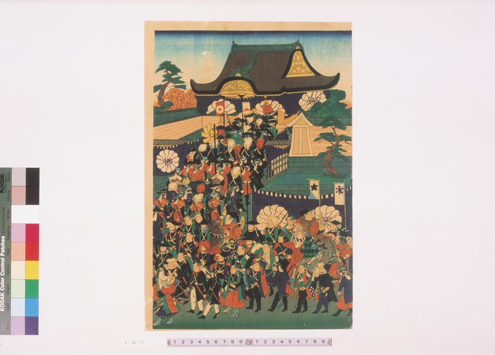 _仁徳天皇难波都御所え御行幸之图__