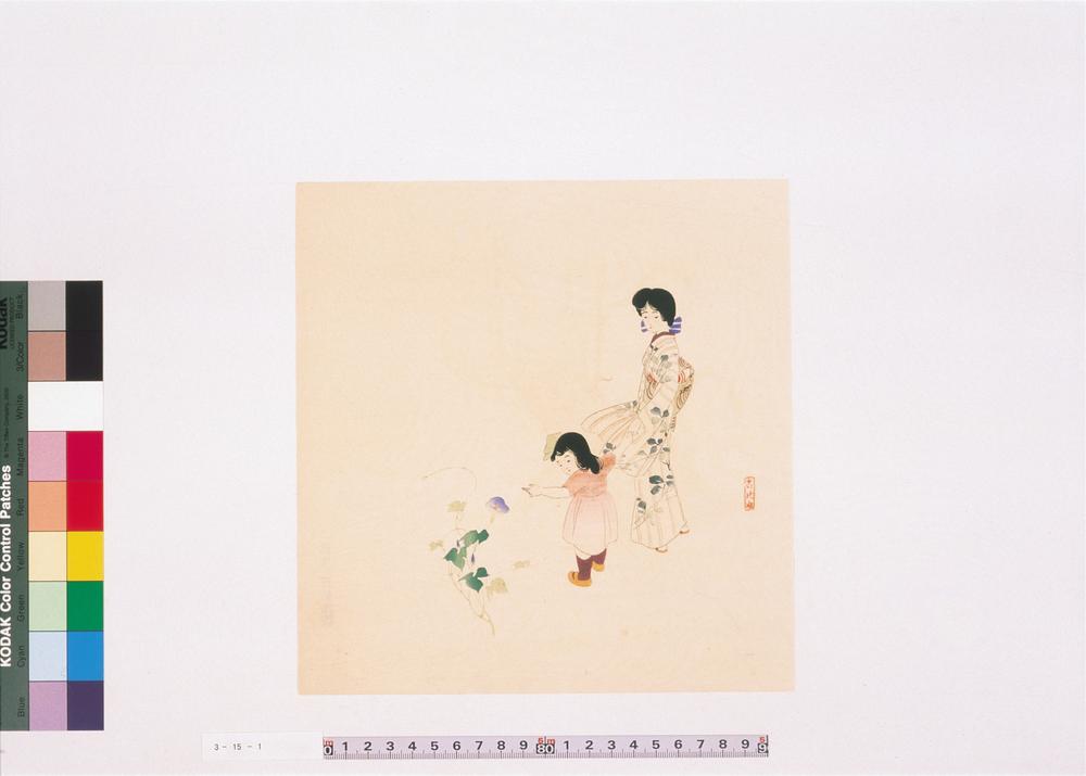 _三代长谷川贞信版画朝颜__