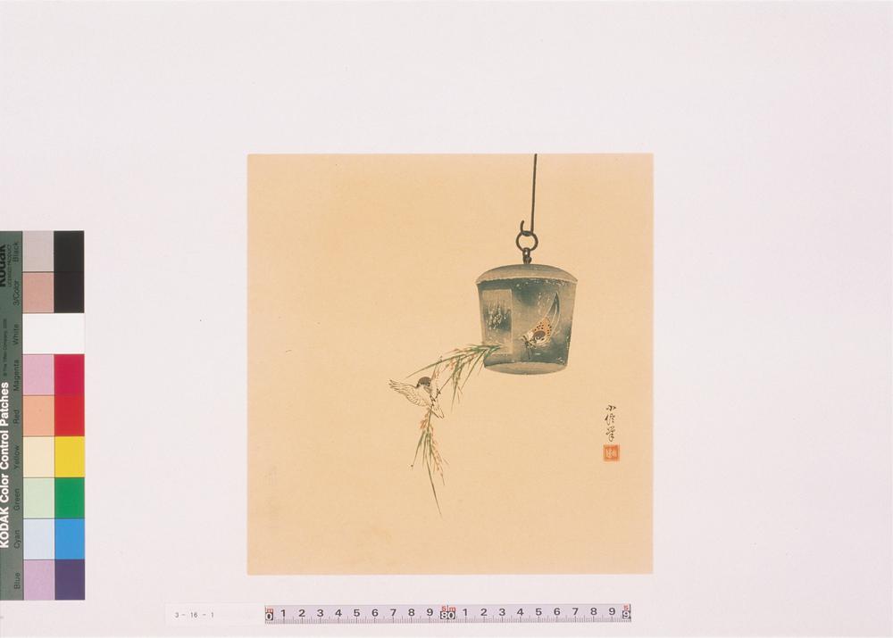 _三代长谷川贞信版画雀__