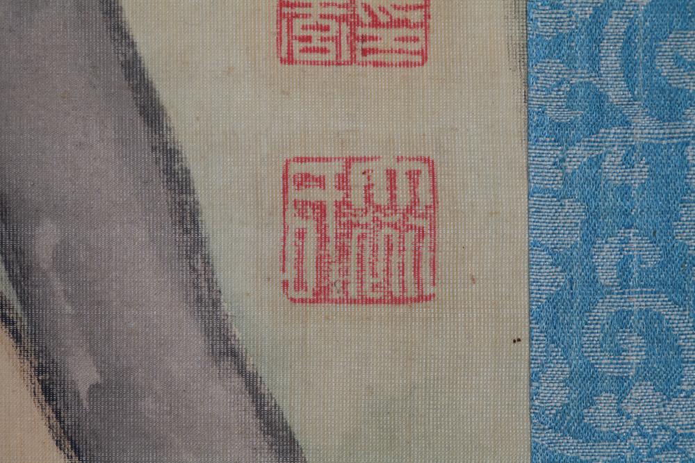 _巌上挥毫图-画龙点晴图__