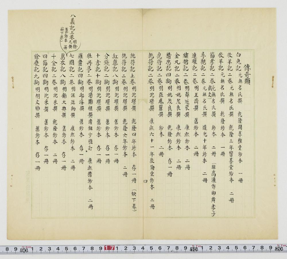 _碧蕖馆所藏钞本杂剧传奇目录__