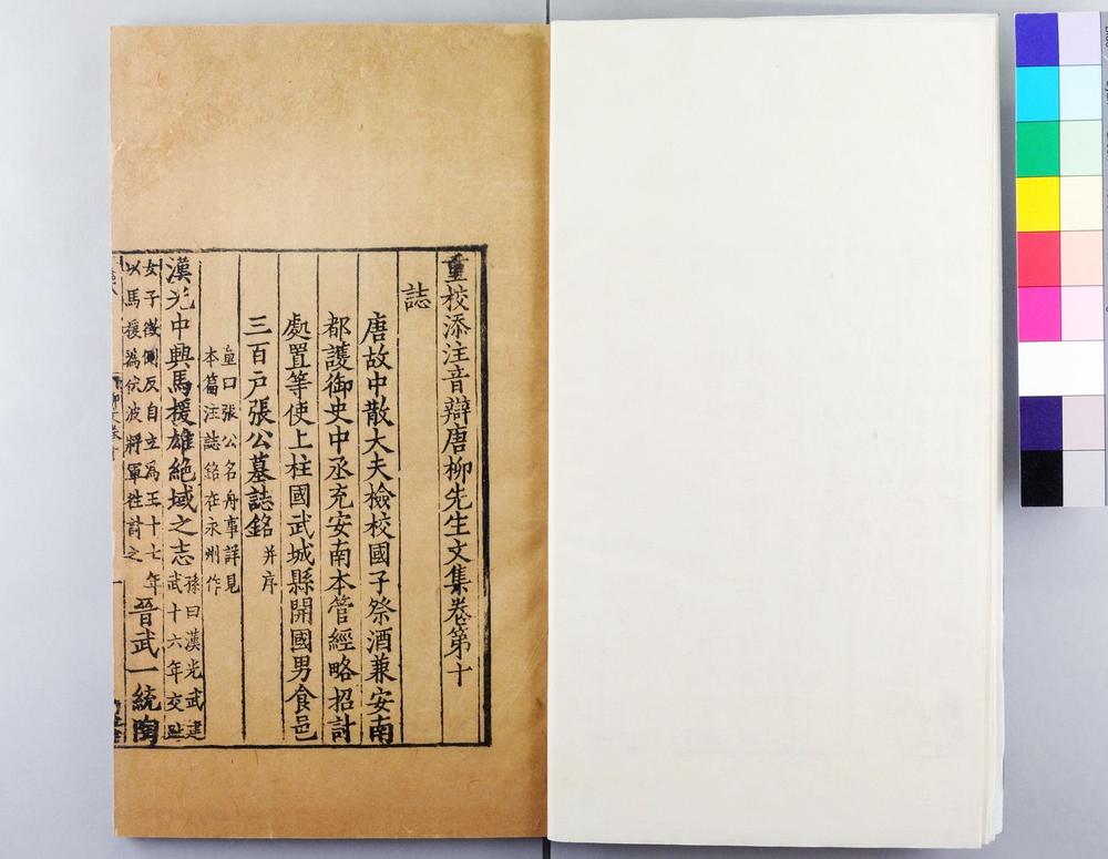 _重校添注音辩唐柳先生文集卷外集卷(存卷)__