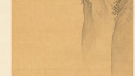 万上遴 舟泊梁山图轴.jpg