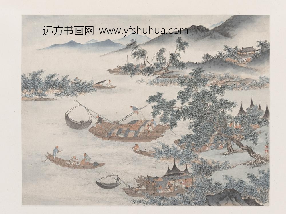 上睿-瀞睿_仿古山水图册