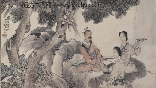 任伯年（任颐） 东山丝竹图轴.jpg