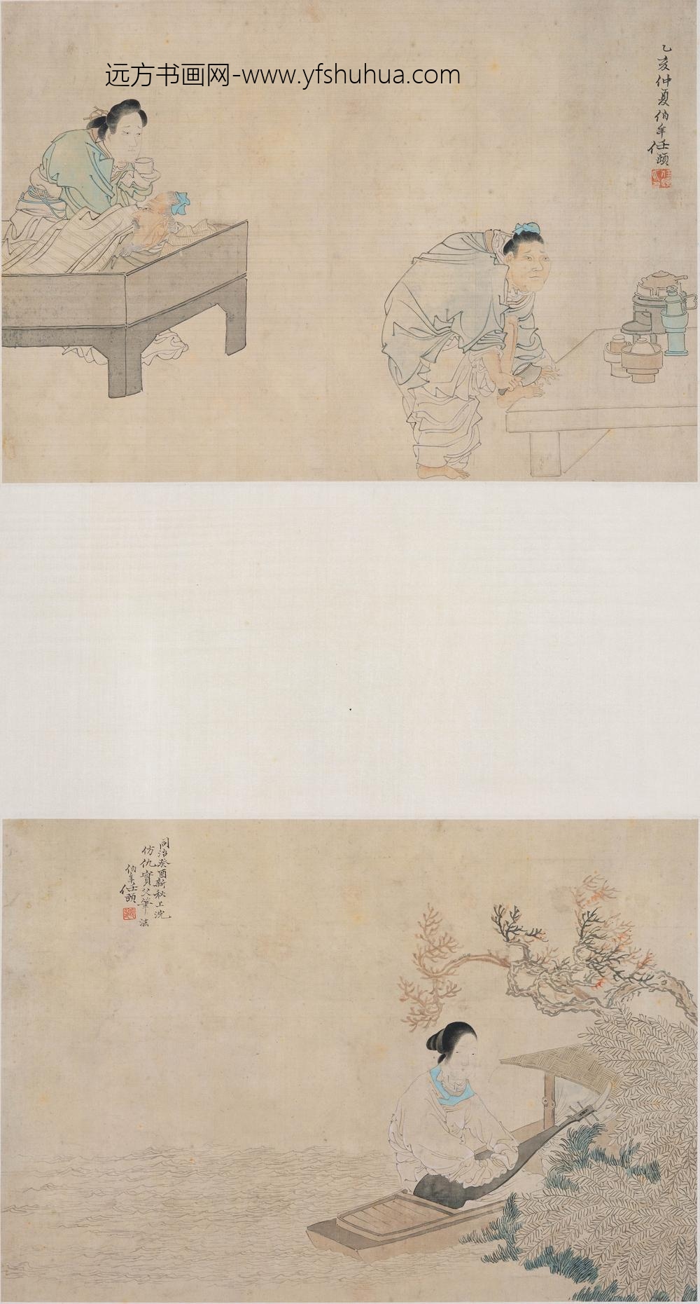 任伯年（任颐）_人物斗方轴