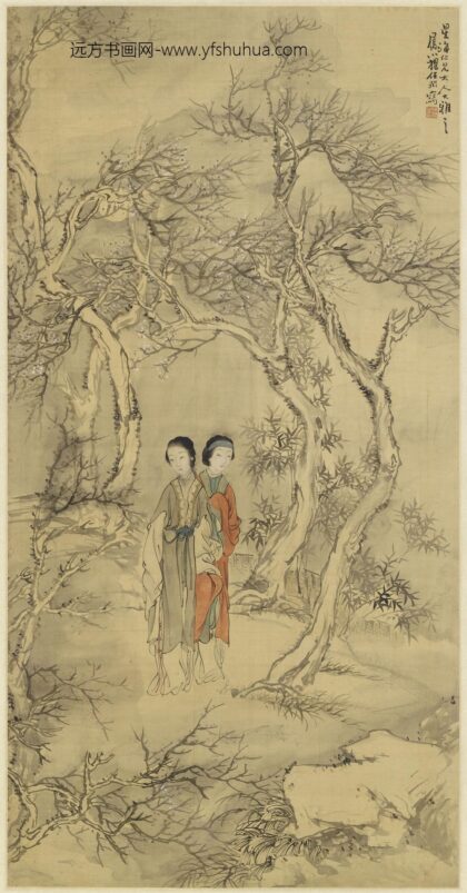 任伯年（任颐） 仕女图轴 1.jpg