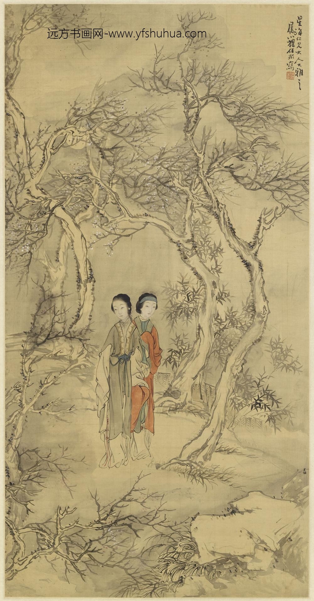 任伯年（任颐）_仕女图轴-