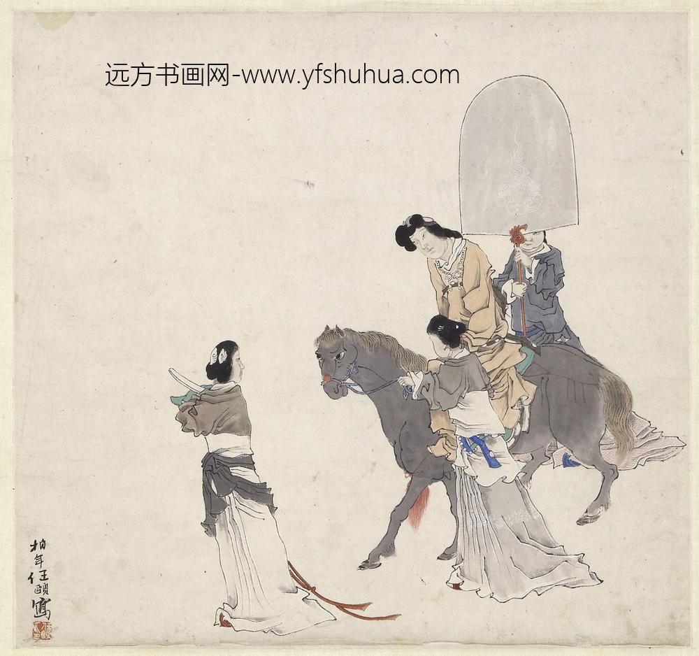 任伯年（任颐）_仕女图轴-