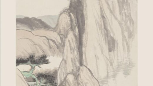 任伯年（任颐） 仿石涛山水轴.jpg