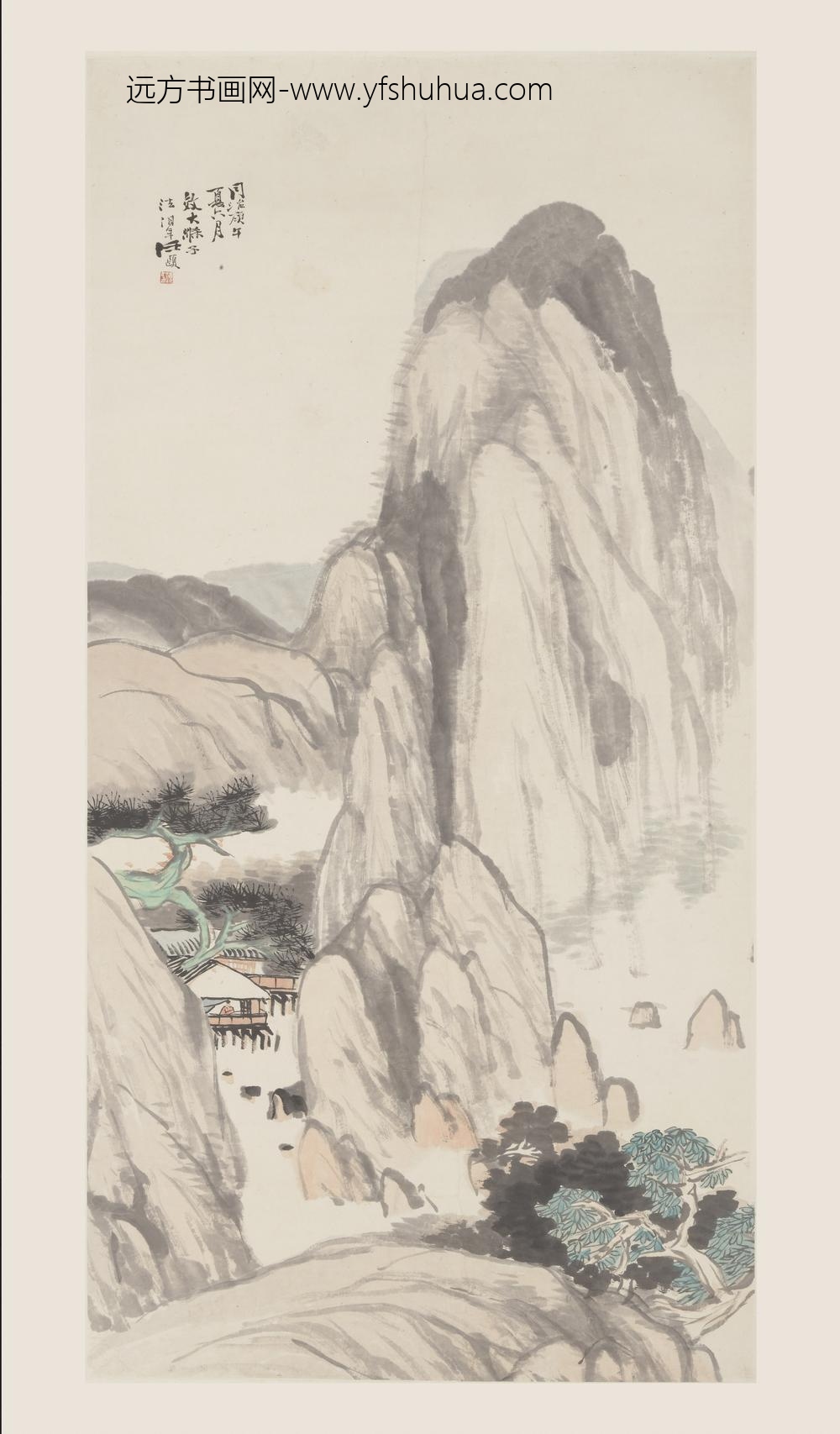 任伯年（任颐）_仿石涛山水轴