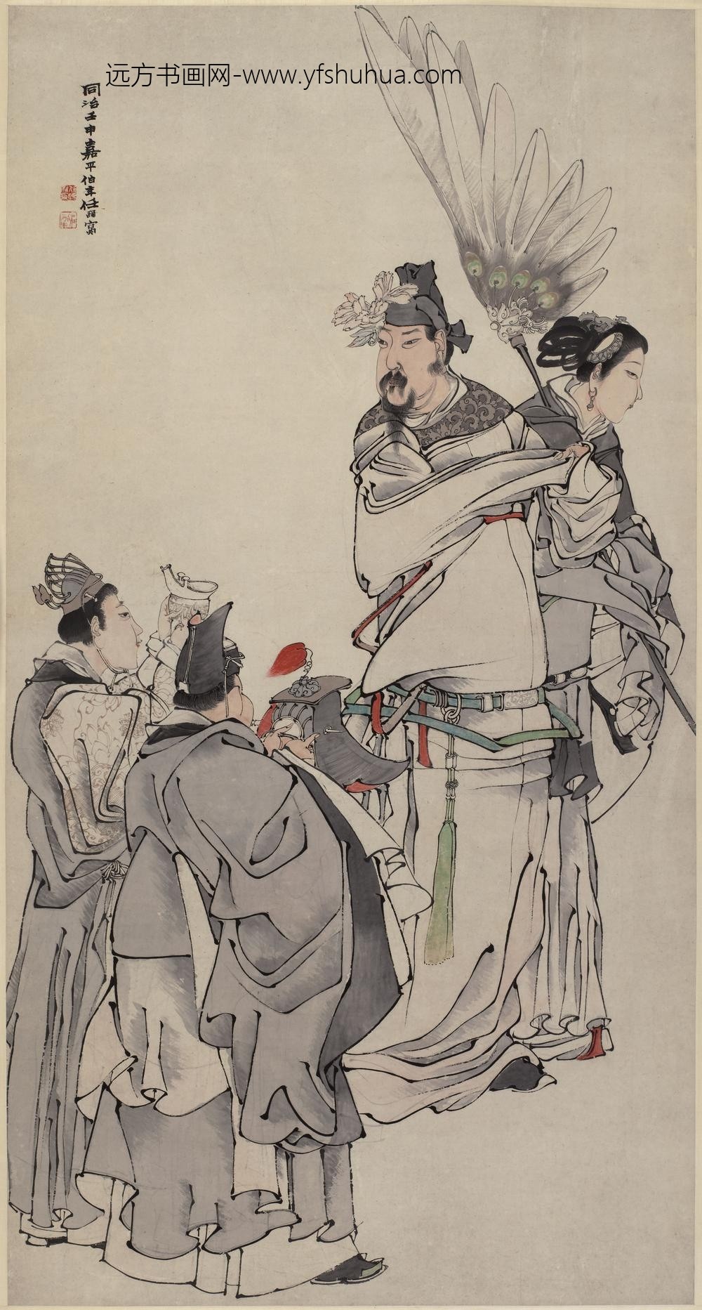 任伯年（任颐）_加冠进爵图轴