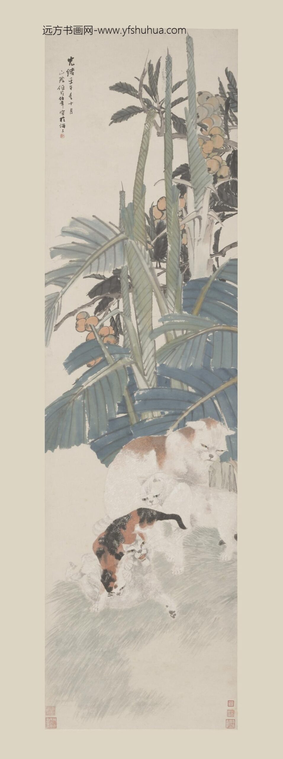 任伯年（任颐）_四猫图轴