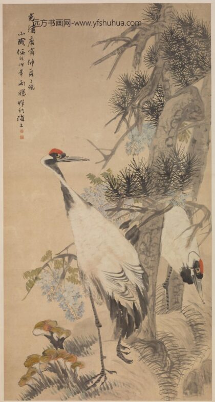 任伯年（任颐） 松鹤图轴.jpg