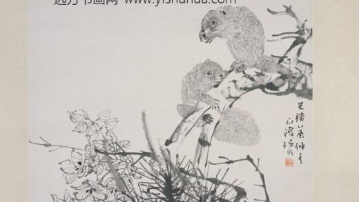 任伯年（任颐） 松鼠图轴.jpg