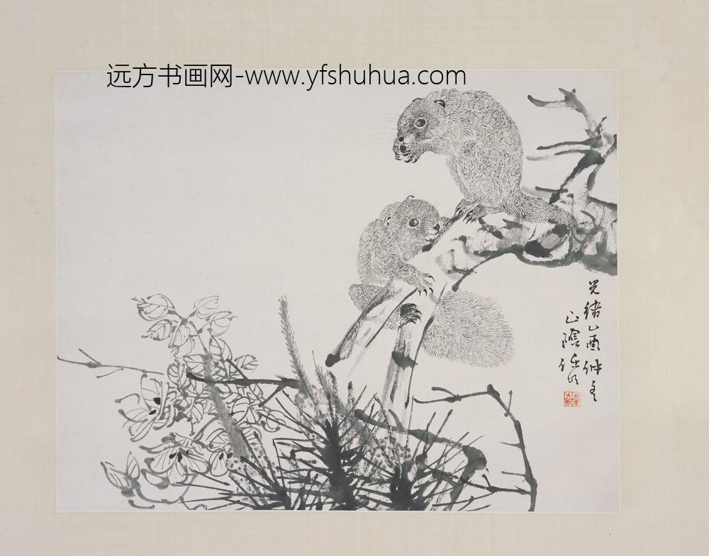 任伯年（任颐）_松鼠图轴