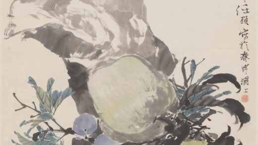 任伯年（任颐） 桃石图轴.jpg