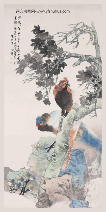 任伯年（任颐） 梧桐凤凰图轴.jpg