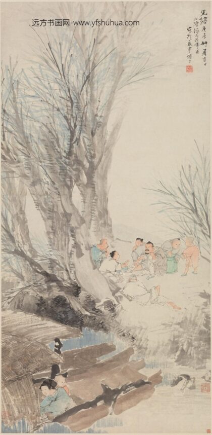 任伯年（任颐） 渔乐图轴.jpg