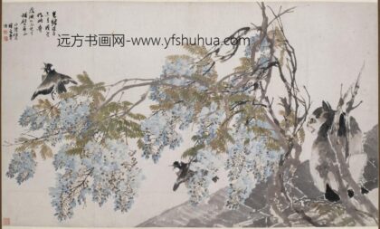 任伯年（任颐） 紫藤图轴.jpg