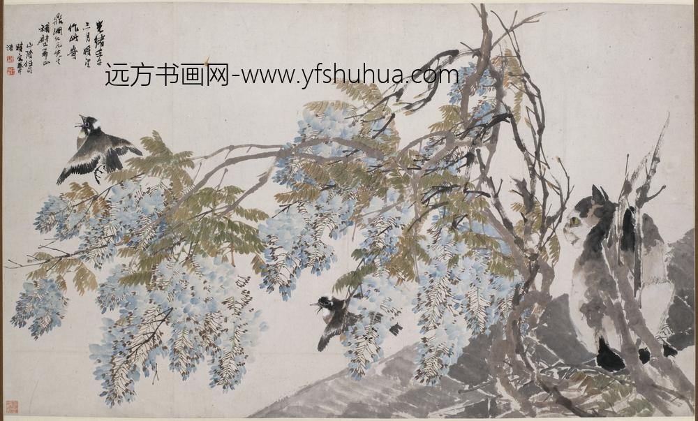 任伯年（任颐）_紫藤图轴