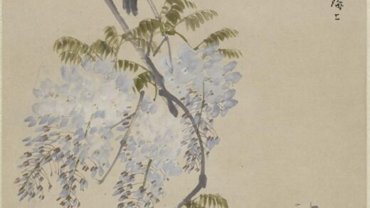 任伯年（任颐） 紫藤白头翁轴.jpg