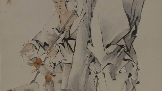 任伯年（任颐） 羲之爱鹅图轴.jpg