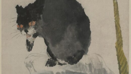 任伯年（任颐） 芭蕉墨猫图轴.jpg