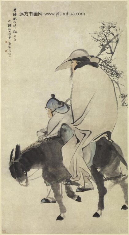 任伯年（任颐） 踏雪寻梅图轴.jpg