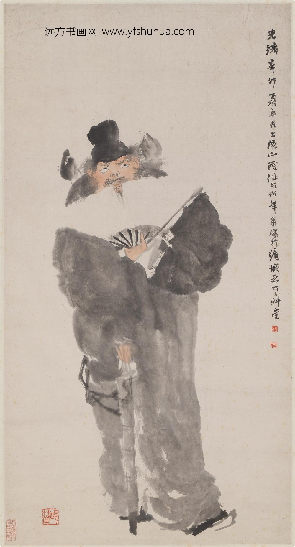 任伯年（任颐）_钟馗图轴