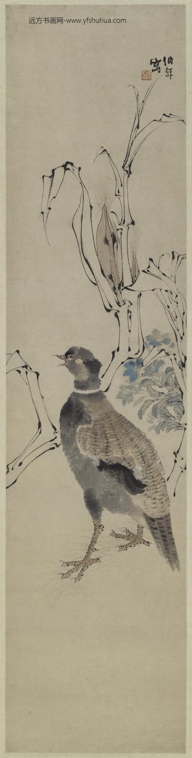 任伯年（任颐）_雉鸡图轴