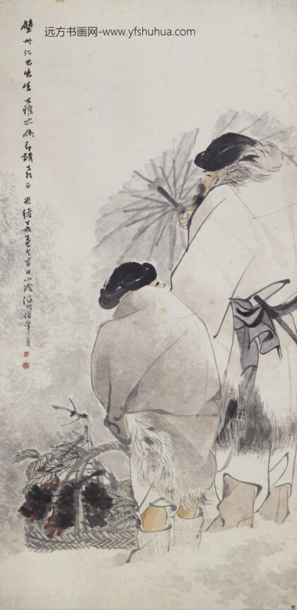 任伯年（任颐） 雪中送炭图轴 2.jpg