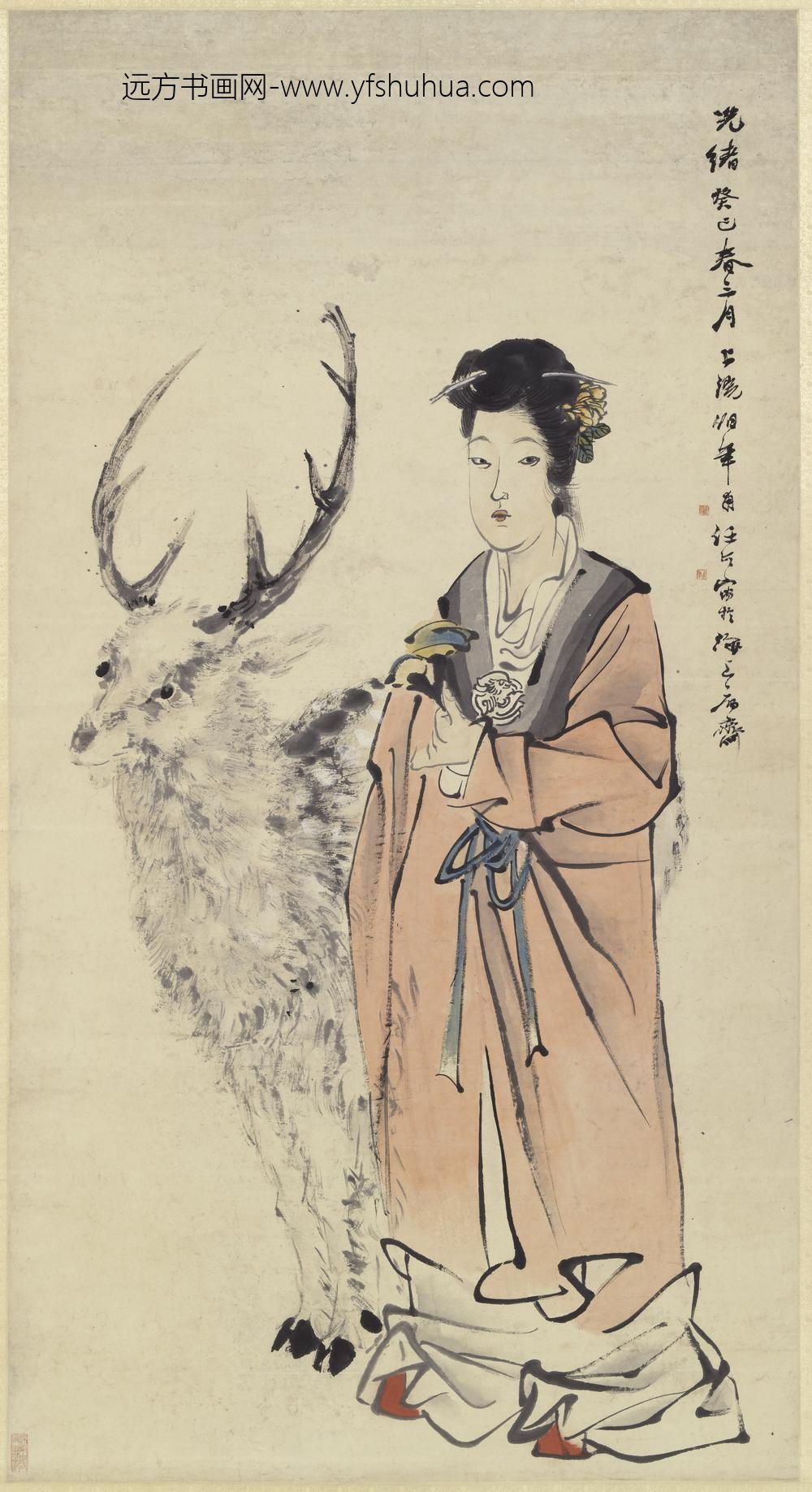 任伯年（任颐）_麻姑图轴