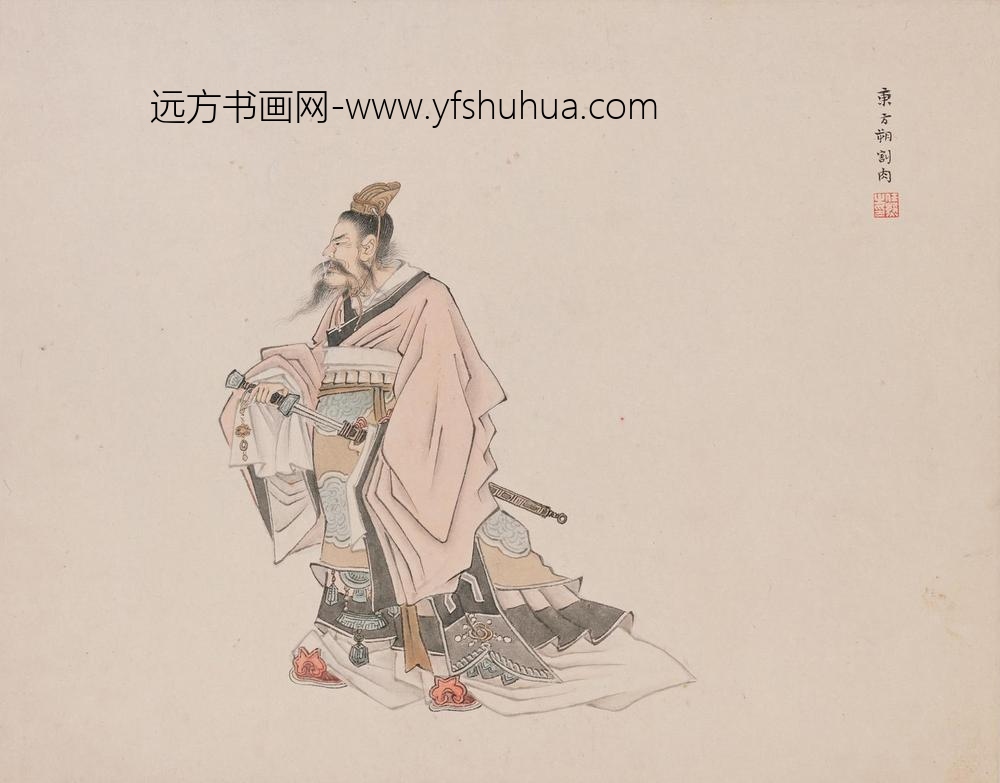 任熊_人物山水册_