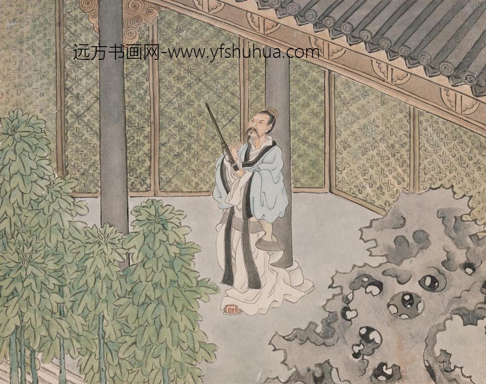 任熊_人物山水册_